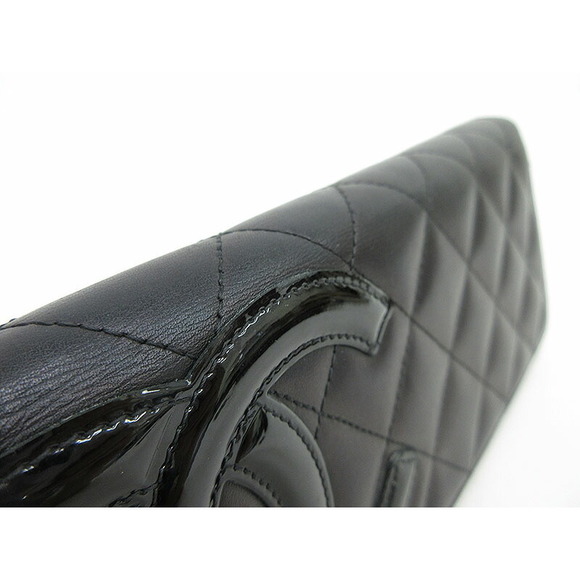 CHANEL Cambon Line Long Wallet Black Leather - Picture 5 of 10